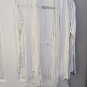 Elegant Sheer White Cardigan